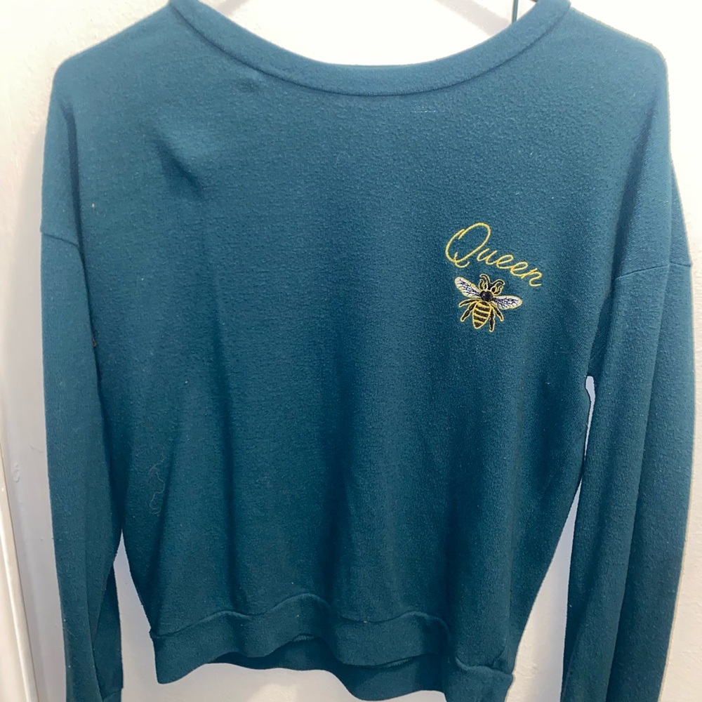 Dark Green Queen Bee Sweater